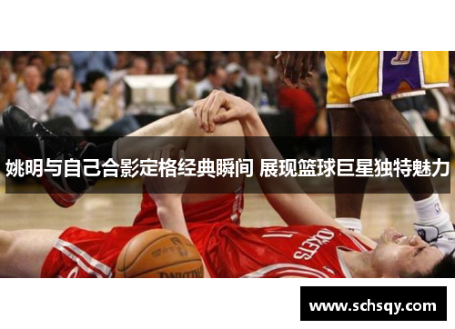 姚明与自己合影定格经典瞬间 展现篮球巨星独特魅力