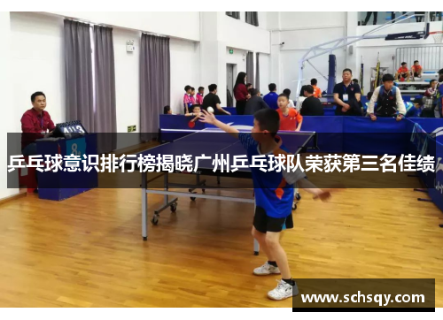 乒乓球意识排行榜揭晓广州乒乓球队荣获第三名佳绩